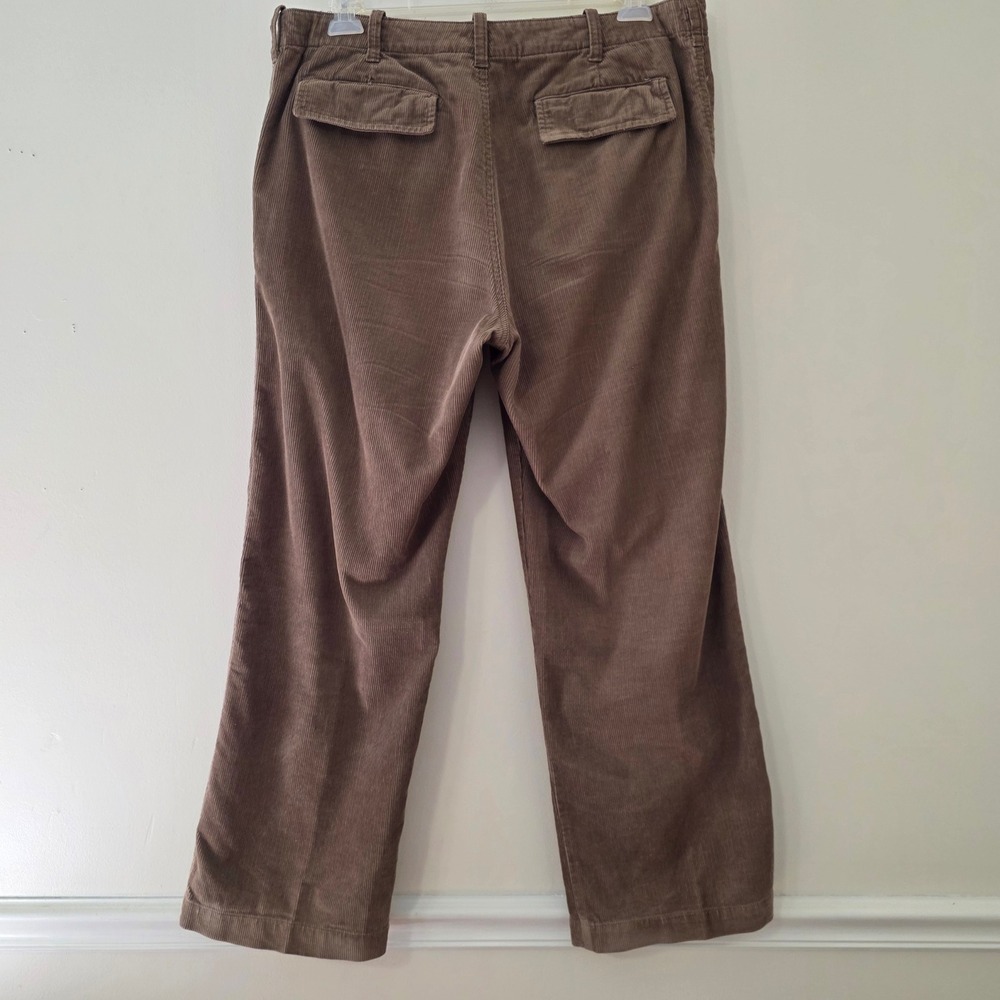 GAP Y2K Loose Fit Corduroy Pants 36x30 Brown Baggy Straight Leg Skater Grunge - Picture 3 of 13